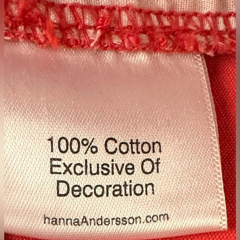 KIDS Hanna Andersson Sunny Red Woven Cotton Canvas Shorts - SIZE 6